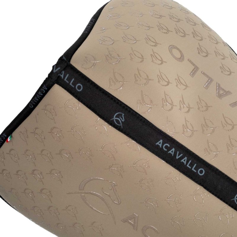 Acavallo Compensatore Memory Foam in bambù con grip silicone - Sabbia/Nero