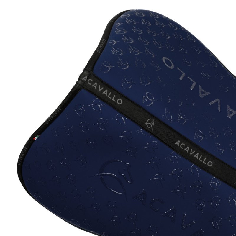 Acavallo Compensatore Memory Foam in bambù con grip silicone - Deep Blue/Nero