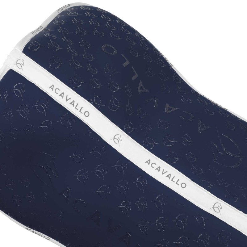 Acavallo Compensatore Memory Foam in bambù con grip silicone - Deep Blue/Bianco