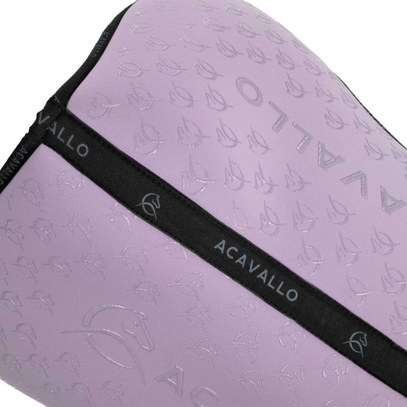 Acavallo Compensatore Memory Foam in bambù con grip silicone - Lilla/Nero