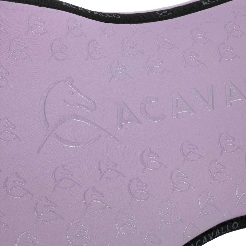 Acavallo Compensatore Memory Foam in bambù con grip silicone - Lilla/Nero