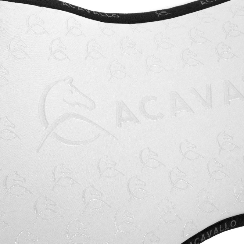 Acavallo Compensatore Memory Foam in bambù con grip silicone - Bianco/Nero
