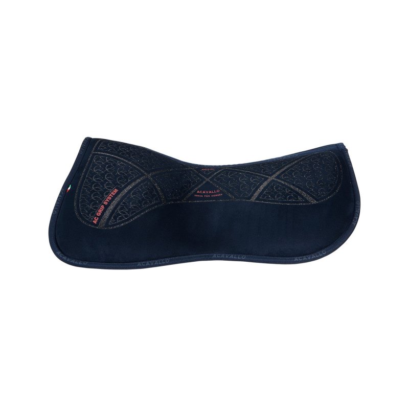 Acavallo Compensatore Memory Foam in camoscio AC Grip - Blu - colore grip Ac-Grip System  Silver