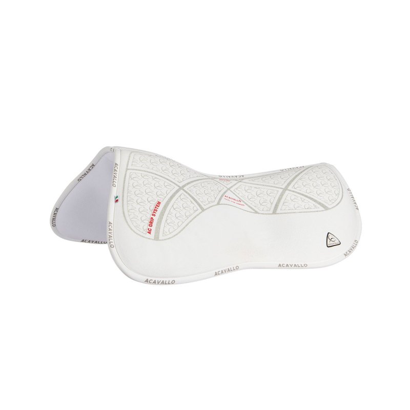 Acavallo Compensatore Memory Foam in camoscio AC Grip - Bianco - colore grip Ac-Grip System  Silver