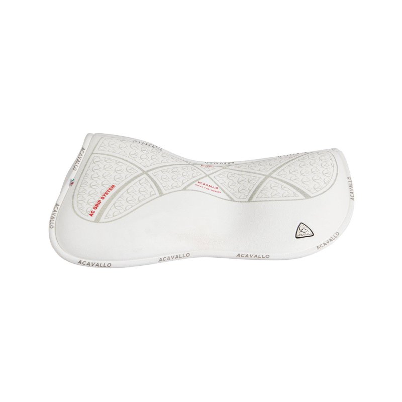 Acavallo Compensatore Memory Foam in camoscio AC Grip - Bianco - colore grip Ac-Grip System  Silver