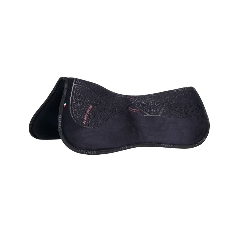 Acavallo Compensatore Memory Foam in camoscio AC Grip - Nero - colore grip Ac-Grip System  Silver