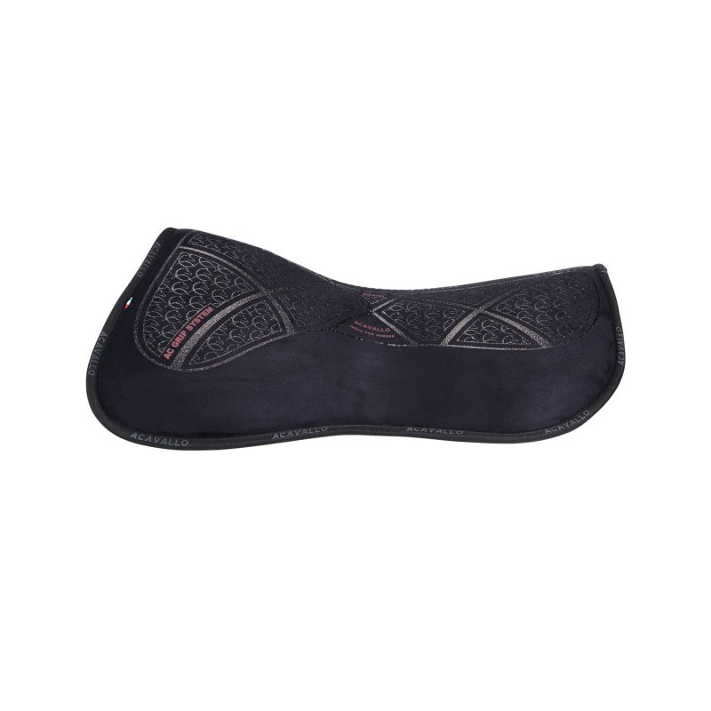 Acavallo Compensatore Memory Foam in camoscio AC Grip - Nero - colore grip Ac-Grip System  Silver