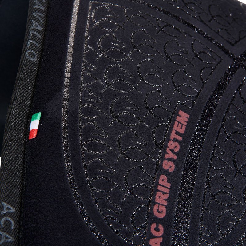 Acavallo Compensatore Memory Foam in camoscio AC Grip - Nero - colore grip Ac-Grip System  Silver