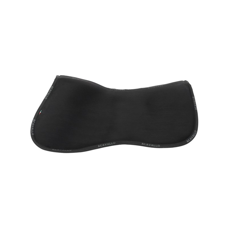 Acavallo Compensatore Memory Foam in camoscio con tasche - Nero