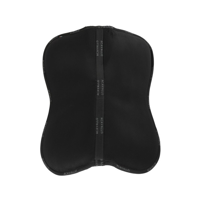 Acavallo Compensatore Memory Foam in camoscio con tasche - Nero