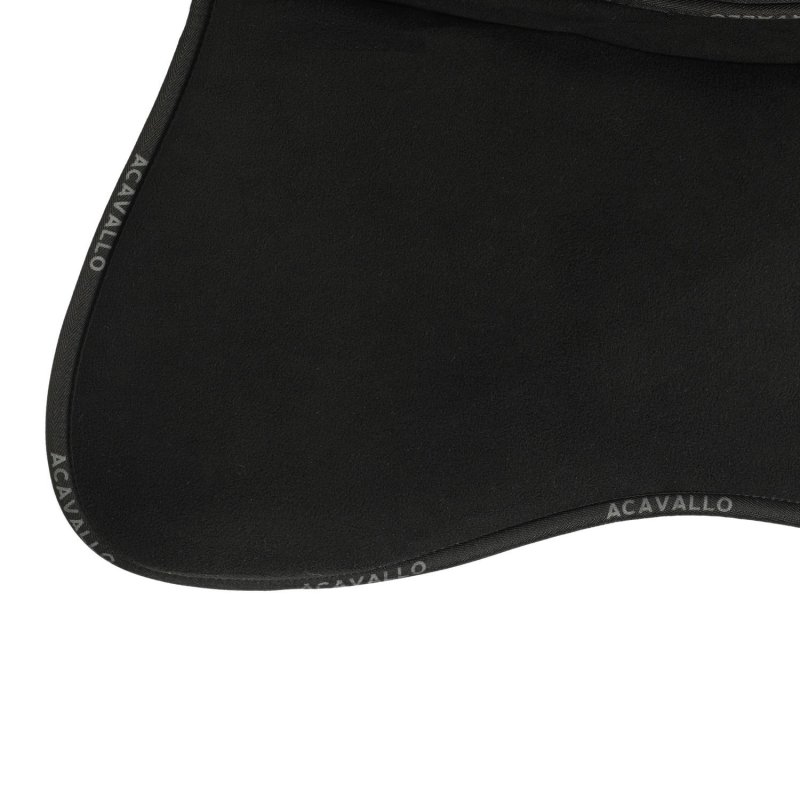 Acavallo Compensatore Memory Foam in camoscio con tasche - Nero