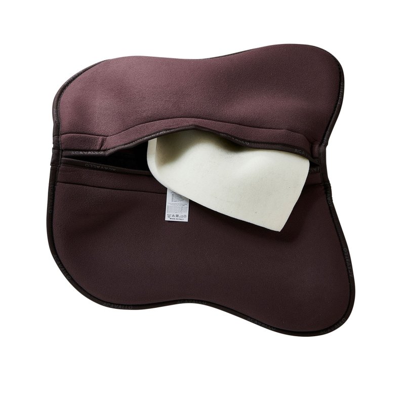 Acavallo Compensatore Memory Foam in camoscio con tasche - Marrone