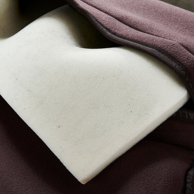 Acavallo Compensatore Memory Foam in camoscio con tasche - Marrone