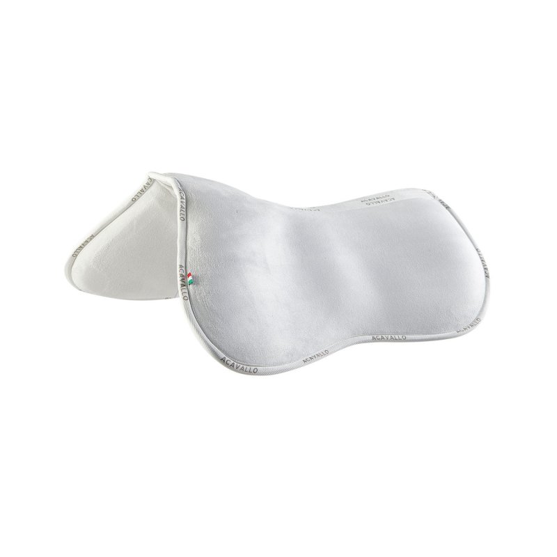 Acavallo Compensatore Memory Foam in camoscio con tasche - Bianco