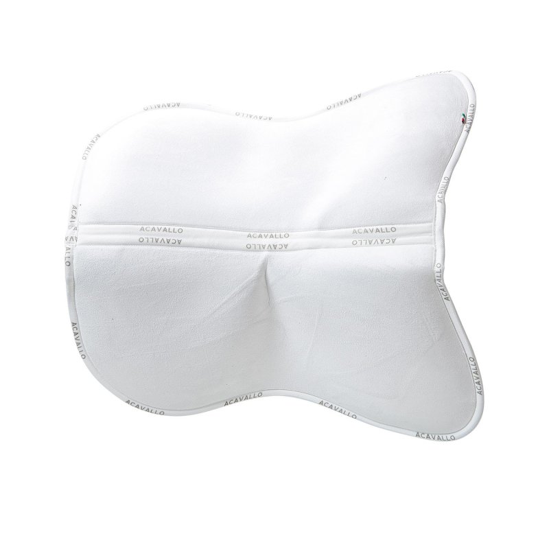 Acavallo Compensatore Memory Foam in camoscio con tasche - Bianco