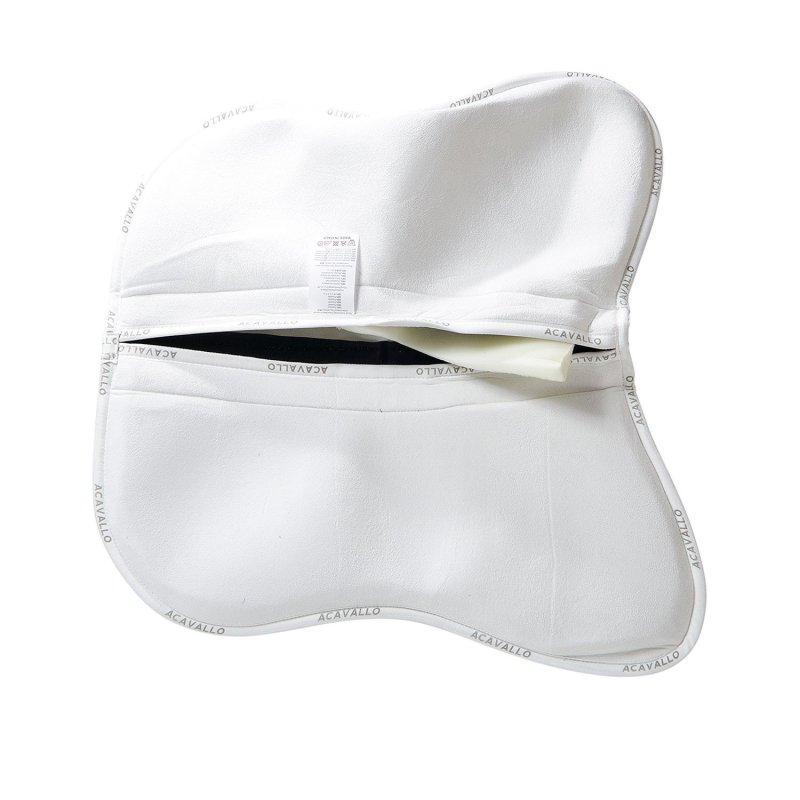 Acavallo Compensatore Memory Foam in camoscio con tasche - Bianco