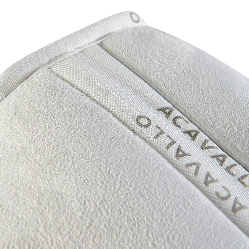 Acavallo Compensatore Memory Foam in camoscio con tasche - Bianco