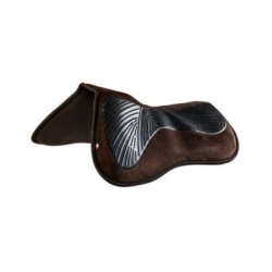 Acavallo Compensatore Memory Foam in camoscio con tasche e gel - Marrone