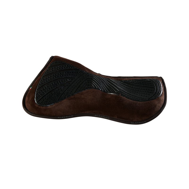 Acavallo Compensatore Memory Foam in camoscio con tasche e gel - Marrone