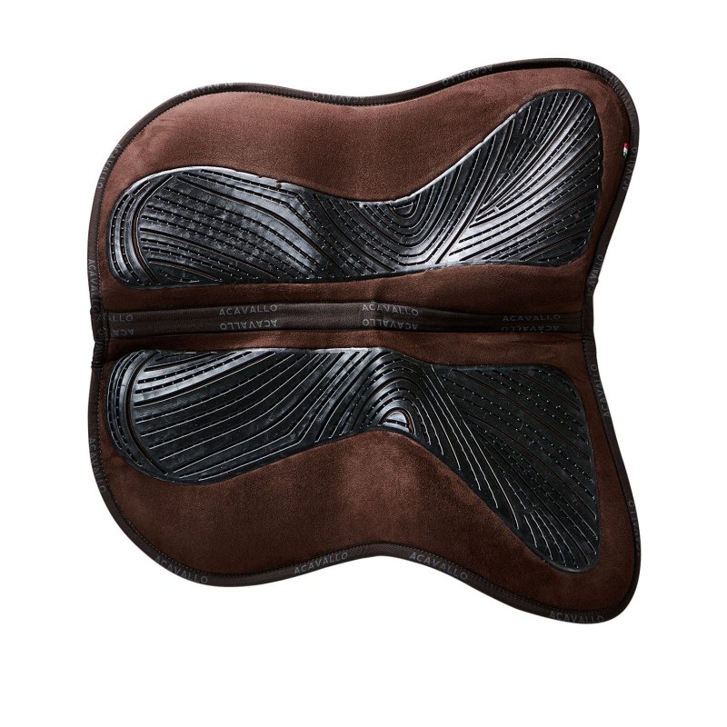Acavallo Compensatore Memory Foam in camoscio con tasche e gel - Marrone