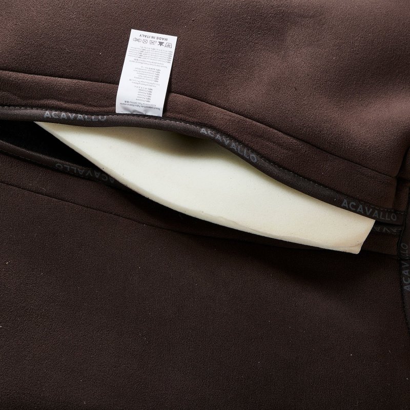 Acavallo Compensatore Memory Foam in camoscio con tasche e gel - Marrone