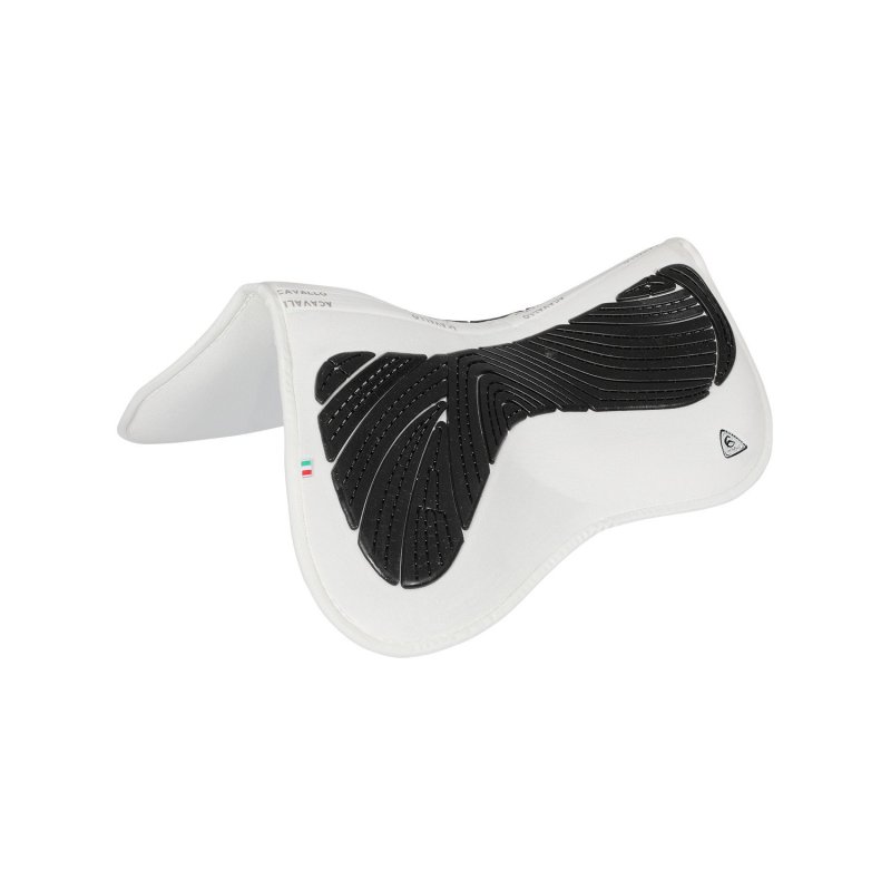 Acavallo Compensatore Memory Foam in camoscio con tasche e gel - Bianco