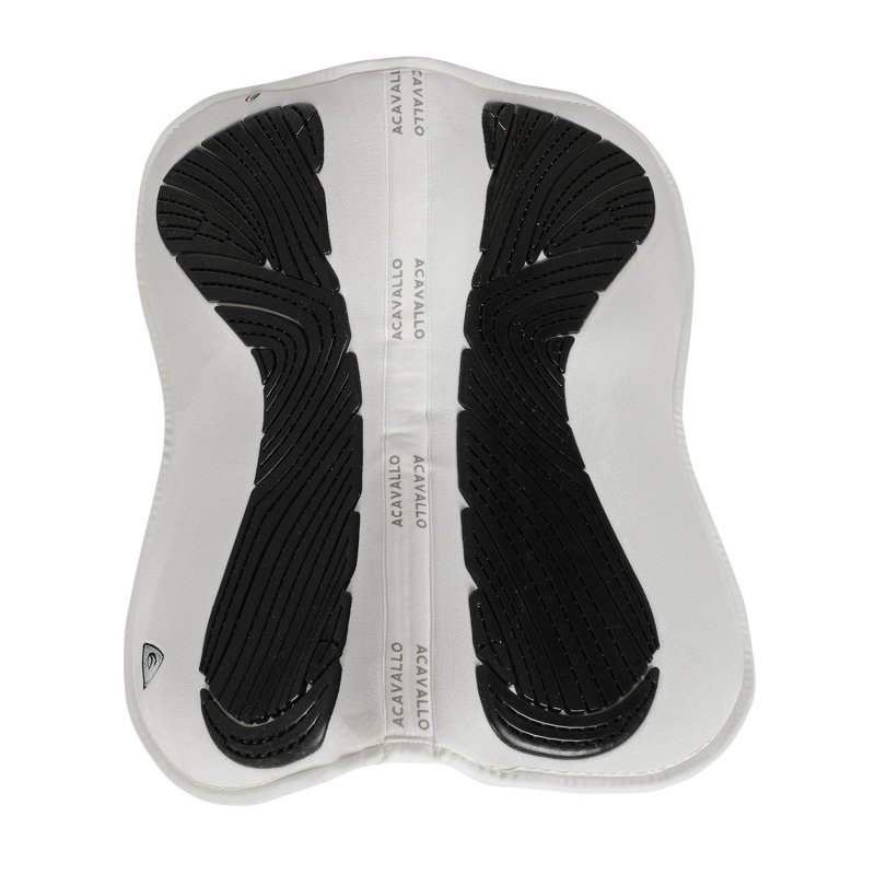 Acavallo Compensatore Memory Foam in camoscio con tasche e gel - Bianco