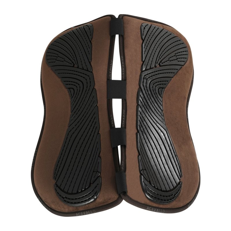 Acavallo Compensatore Memory Foam camoscio e gel Free Spine - Marrone
