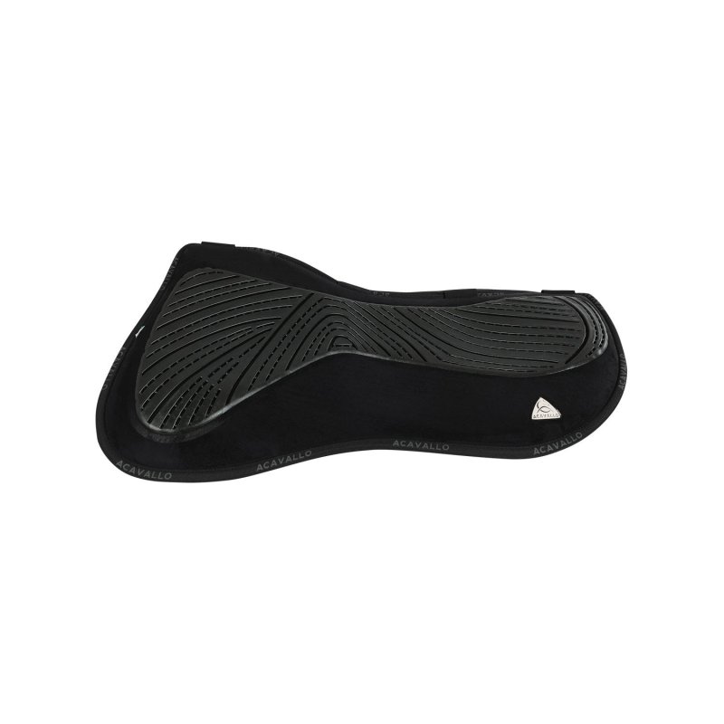 Acavallo Compensatore Memory Foam camoscio e gel Free Spine - Nero