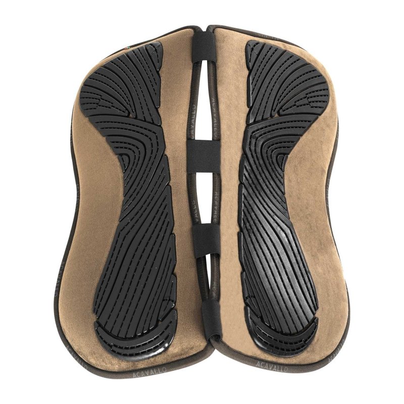Acavallo Compensatore Memory Foam camoscio e gel Free Spine - Sabbia