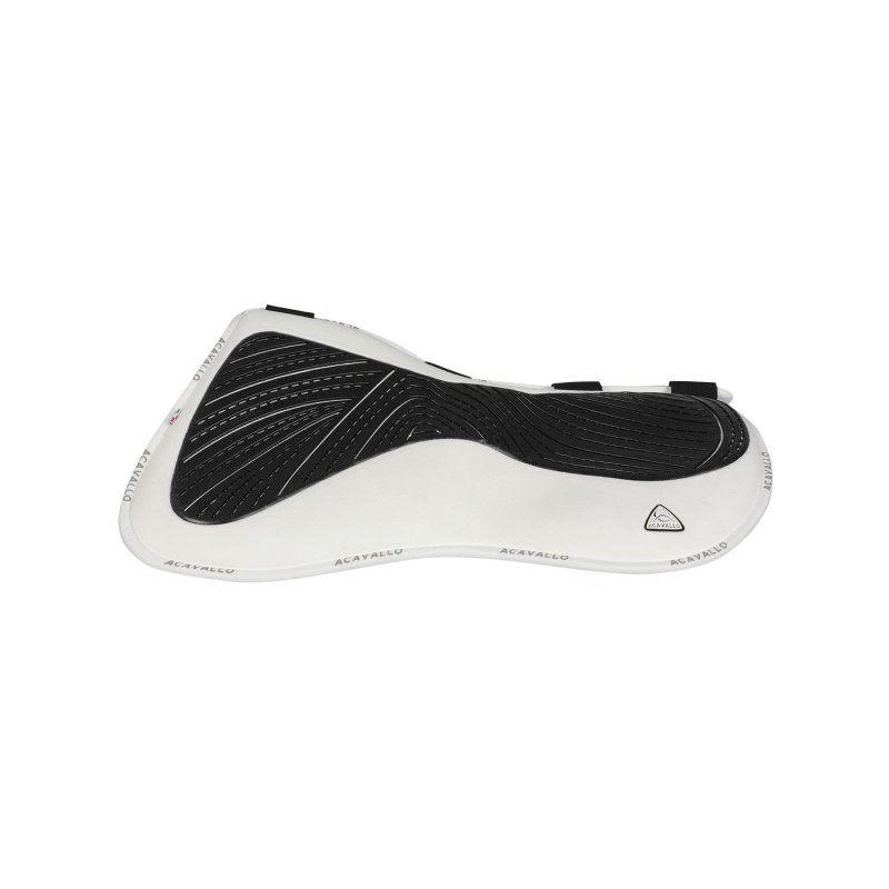 Acavallo Compensatore Memory Foam camoscio e gel Free Spine - Bianco