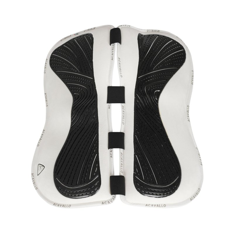 Acavallo Compensatore Memory Foam camoscio e gel Free Spine - Bianco