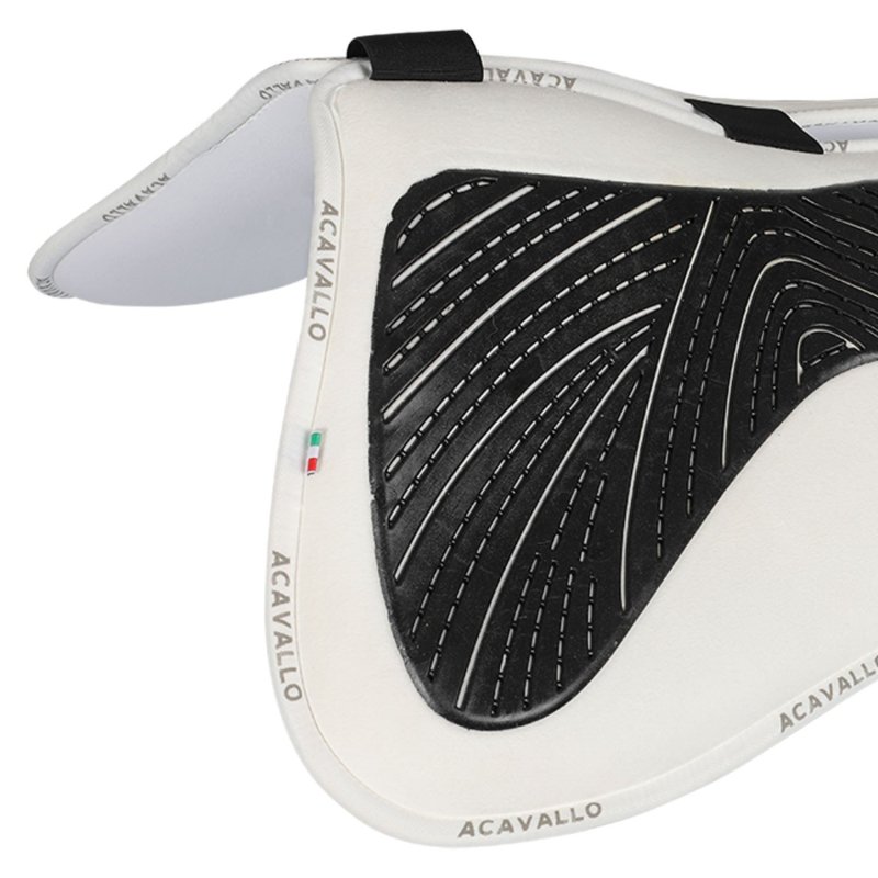 Acavallo Compensatore Memory Foam camoscio e gel Free Spine - Bianco
