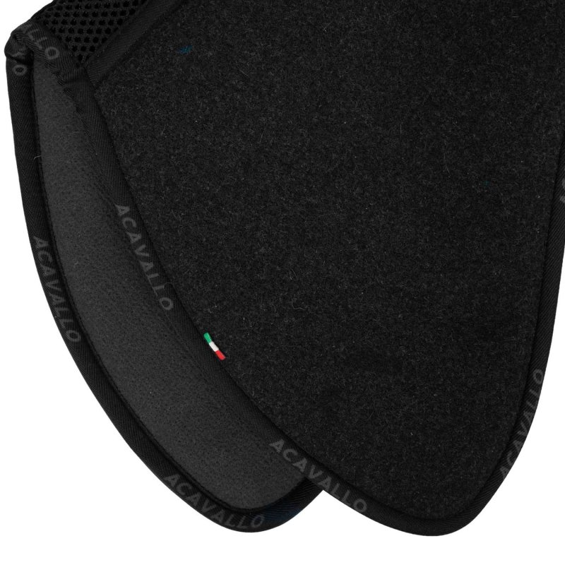 Acavallo Compensatore salto Memory Foam in doppio feltro - Nero