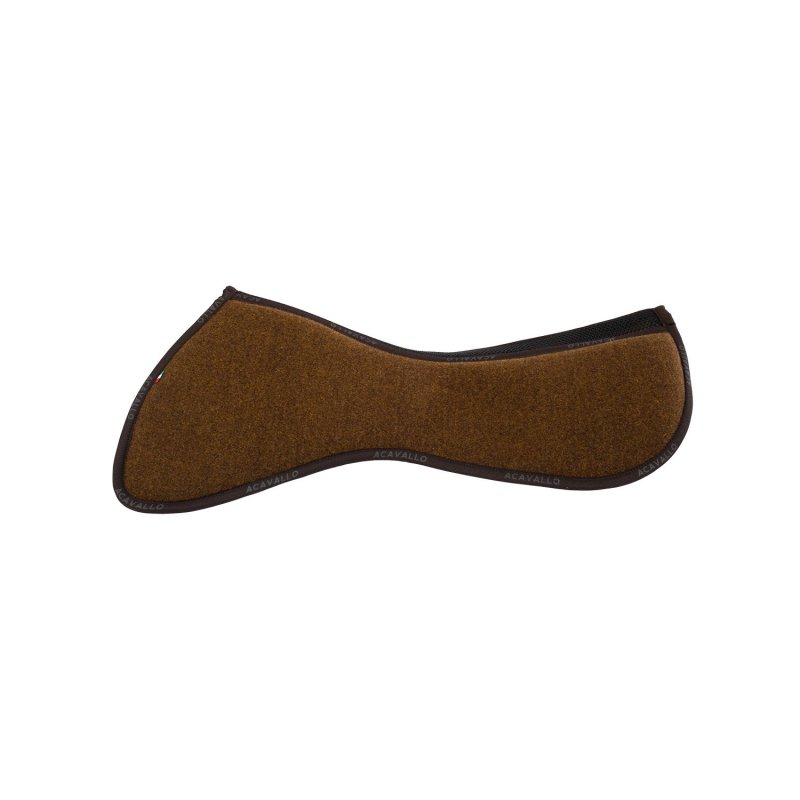 Acavallo Compensatore salto Memory Foam in doppio feltro - Marrone/Senape