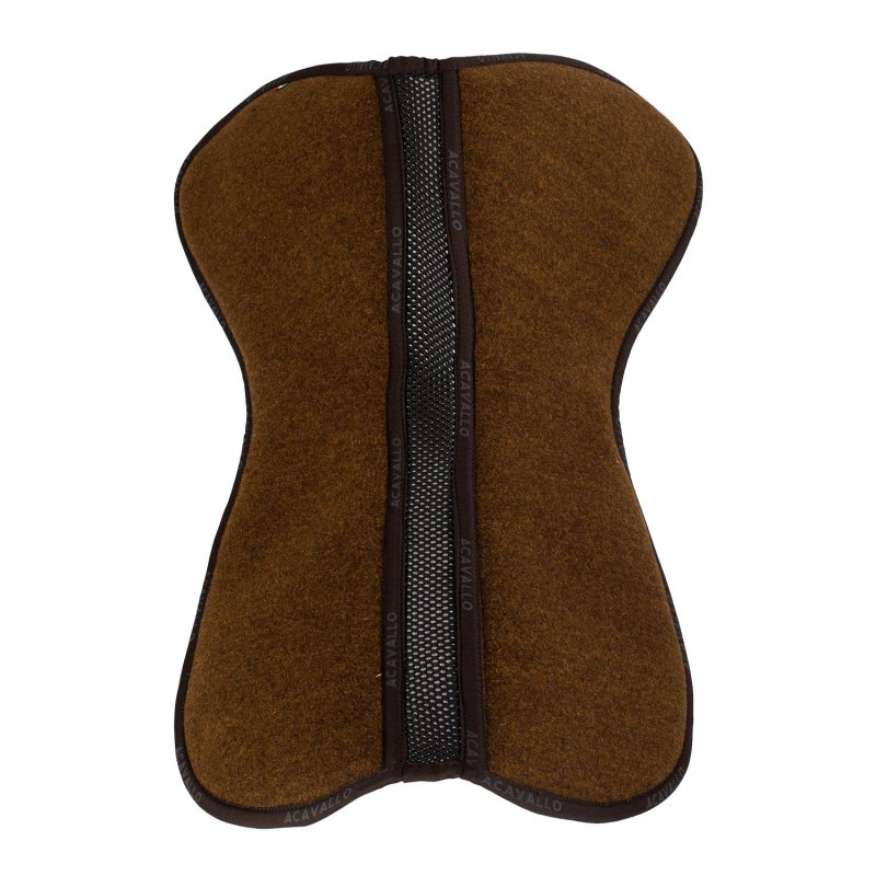 Acavallo Compensatore salto Memory Foam in doppio feltro - Marrone/Senape