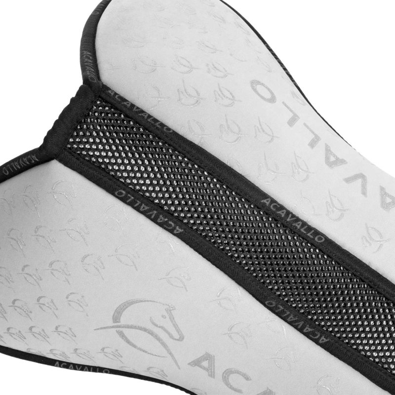 Acavallo Compensatore salto Memory Foam in bambù Grip - Bianco/Nero
