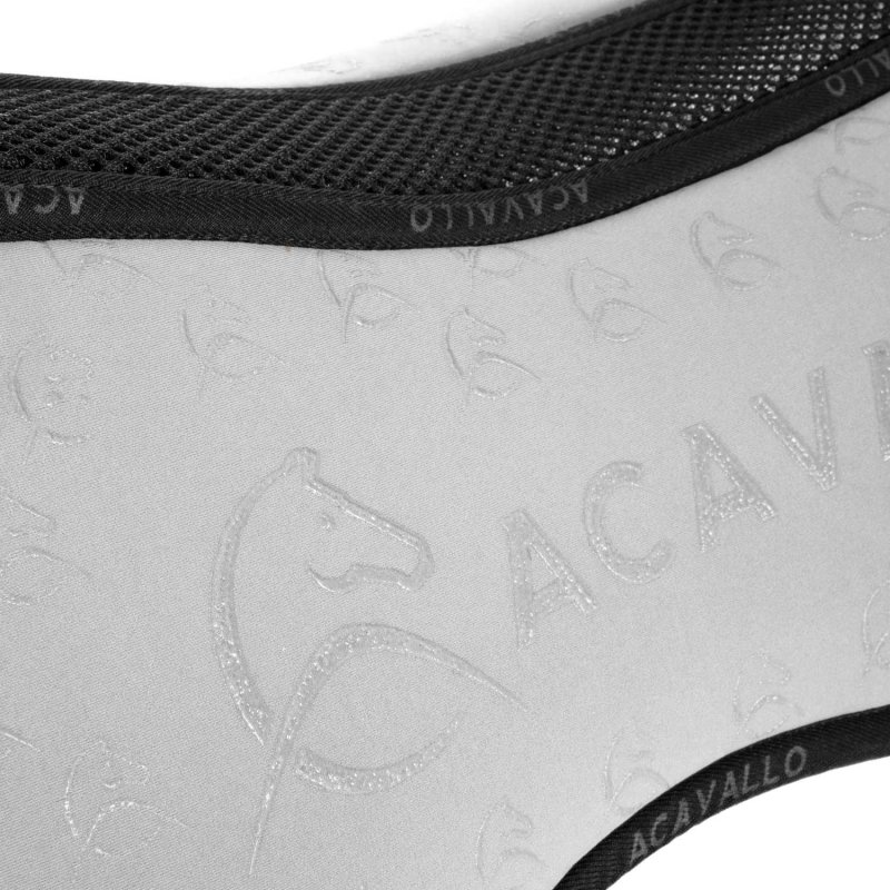 Acavallo Compensatore salto Memory Foam in bambù Grip - Bianco/Nero