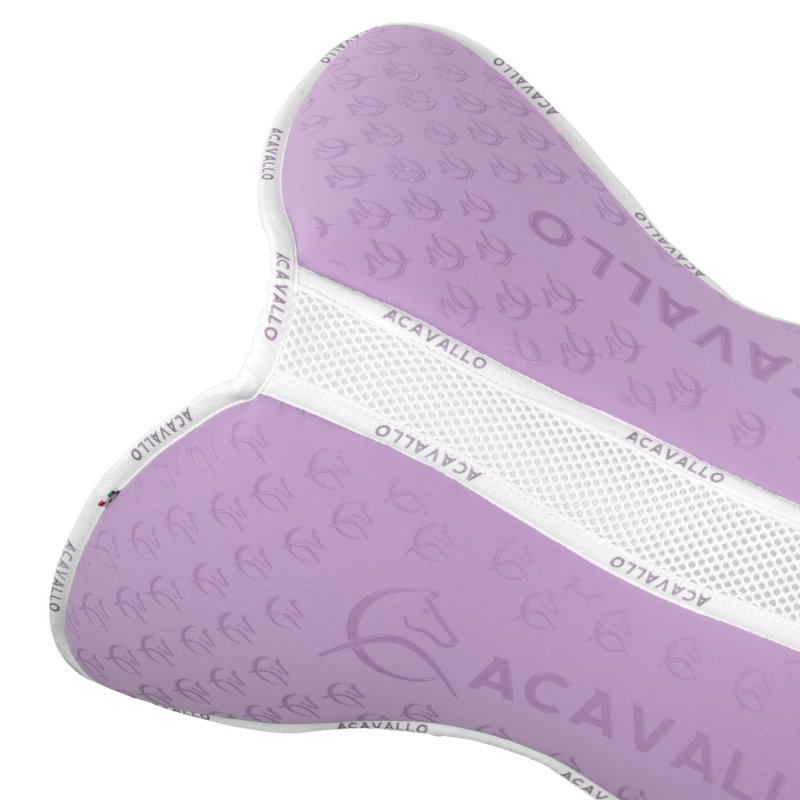Acavallo Compensatore salto Memory Foam in bambù Grip - Lilla/Bianco