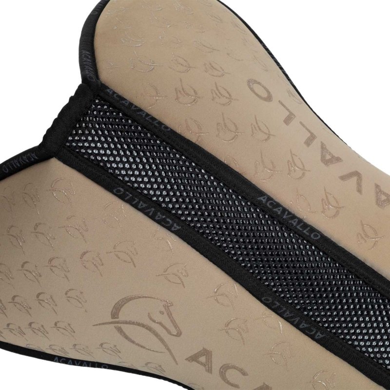Acavallo Compensatore salto Memory Foam in bambù Grip - Sabbia/Nero