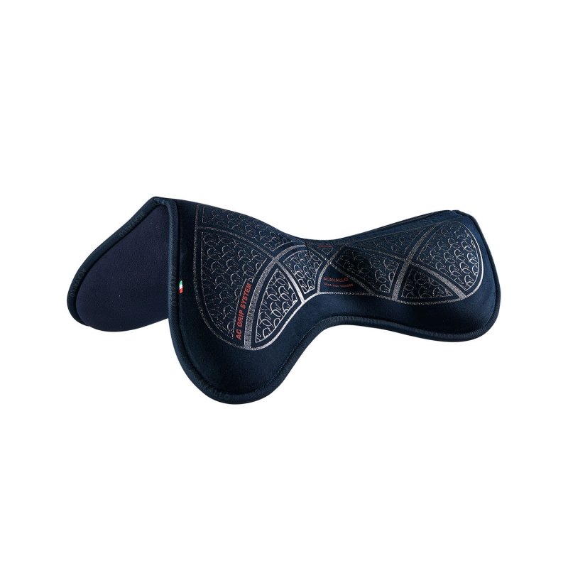Acavallo Compensatore salto Memory Foam in camoscio AC Grip - Blu - colore grip Ac-Grip System  Silver