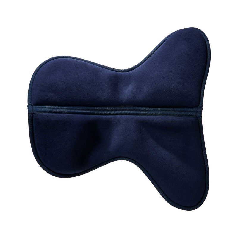 Acavallo Compensatore salto Memory Foam in camoscio AC Grip - Blu - colore grip Ac-Grip System  Silver