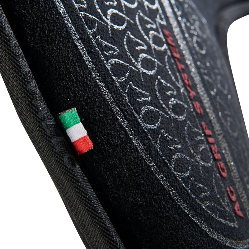 Acavallo Compensatore salto Memory Foam in camoscio AC Grip - Nero - colore grip Ac-Grip System  Silver