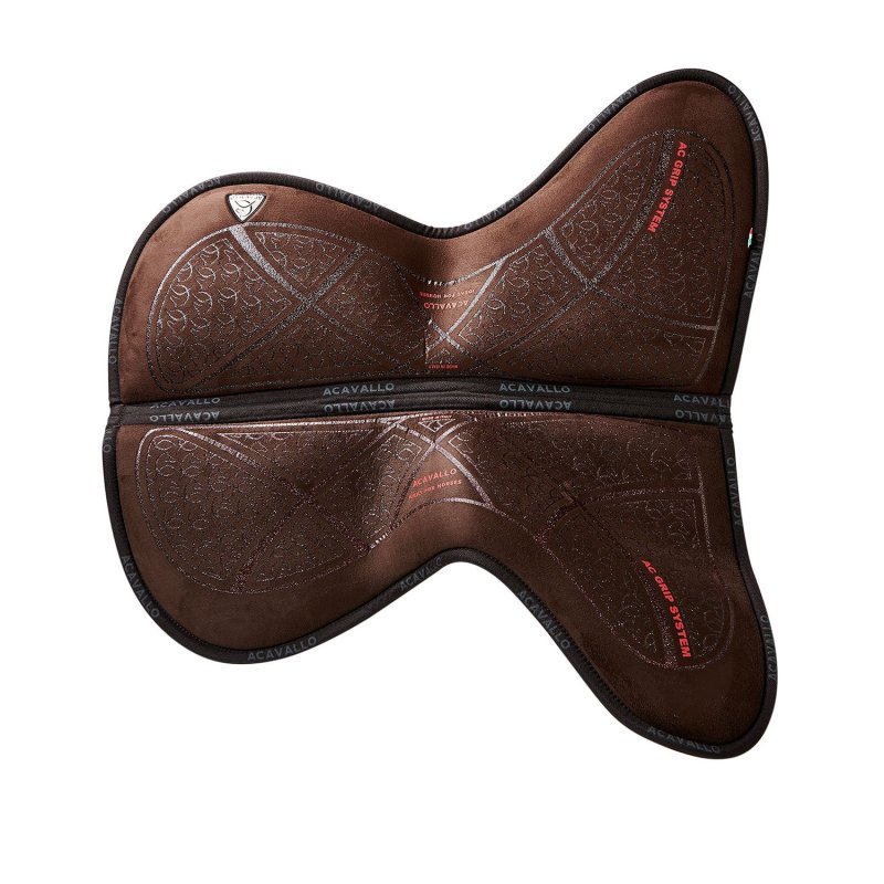 Acavallo Compensatore salto Memory Foam in camoscio AC Grip - Marrone - colore grip Ac-Grip System  Bronze