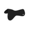Acavallo Compensatore salto Memory Foam in camoscio - Nero