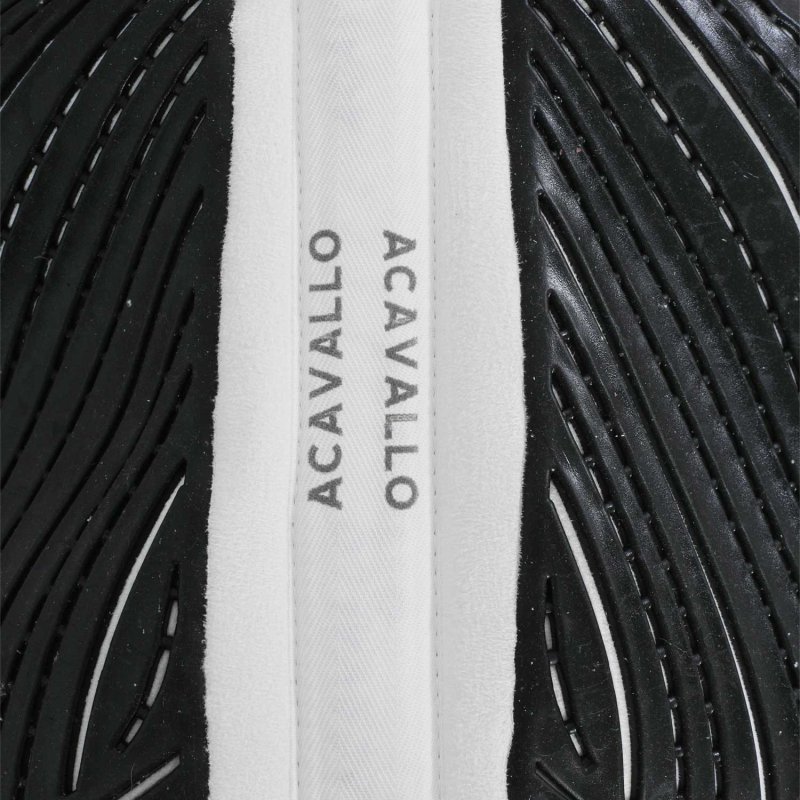 Acavallo Compensatore salto Memory Foam in camoscio e gel - Bianco