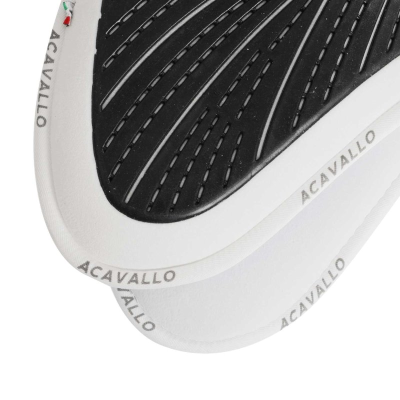 Acavallo Compensatore salto Memory Foam in camoscio e gel - Bianco