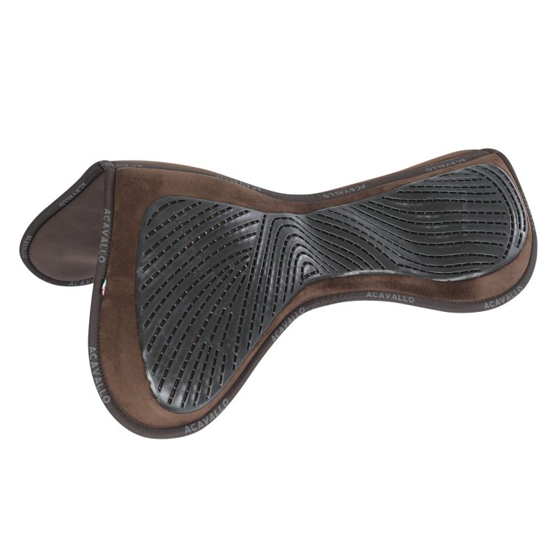 Acavallo Compensatore salto Memory Foam in camoscio e gel - Marrone