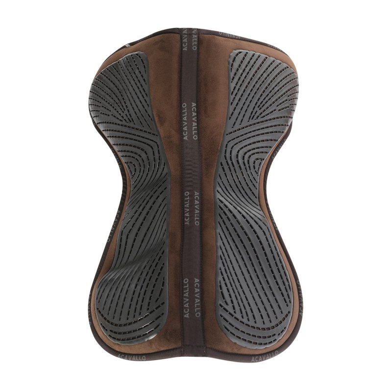 Acavallo Compensatore salto Memory Foam in camoscio e gel - Marrone