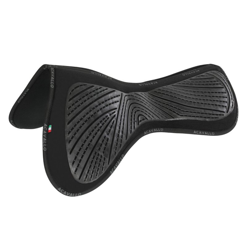Acavallo Compensatore salto Memory Foam in camoscio e gel - Nero